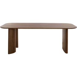 Light & Living - Eettafel 240x100x76 cm AYMARA hout donker bruin