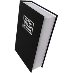 Decopatent® Boekkluis XL - Geheime Kluis - Booksafe - Boekenkluis - Kluis Met Sleutelslot - Geldkist - Verborgen Kluis - Veilig Geld Opbergen - Spaarpot Kluis - ZWART