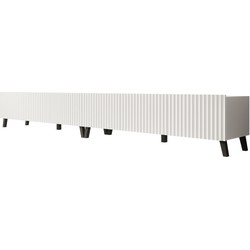 Meubella - TV-Meubel Pepinos 2 - Wit - 300 cm
