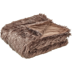 Beliani DELICE - Sprei-Bruin-Acryl