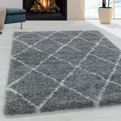 Tapijtenloods Harmony Soft Shaggy Hoogpolig Vloerkleed Grijs- 80x250 CM