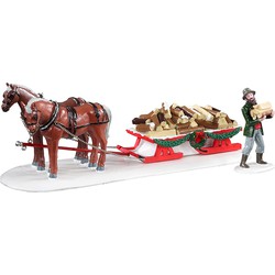 Firewood delivery, set of 2 Weihnachtsfigur - LEMAX