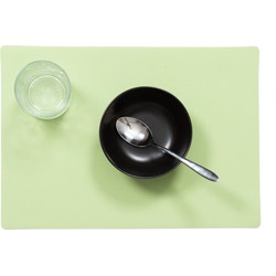 Stevige luxe Tafel placemats Plain mintgroen 30 x 43 cm - Placemats