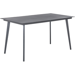 Beliani MILETO - Eettafel-Grijs-Aluminium