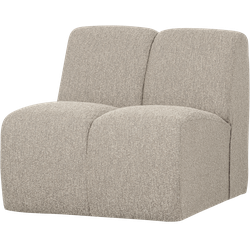 WOOOD Mojo 1-Zits Bank - Bouclé - Beige Melange - 74x80x97