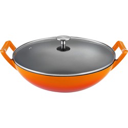 Buccan - Hamersley - Gietijzeren wokpan 36cm - Oranje