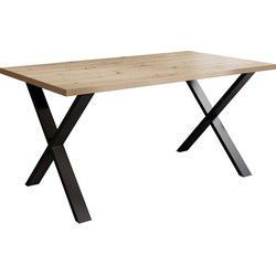 Meubella - Eetkamertafel Berry - Eiken - 160 cm