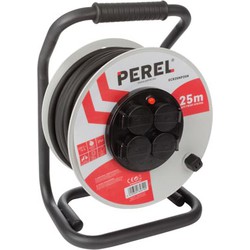 Professionele neopreen kabelhaspel 25 m 3g2.5 4 stopcontacten penaarde