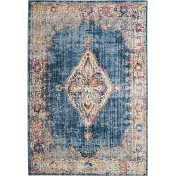 Safavieh Trendy New Transitional Indoor Woven Area Rug, Bristol Collection, BTL348, in Blue & Ivory, 91 X 152 cm