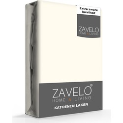 Zavelo Lakens Katoen Ecru - Boven/Onder laken - 100% Katoen - Hoogwaardig Hotelkwaliteit - Heerlijk Zacht -240 x 270 cm