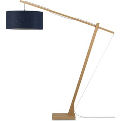 Vloerlamp Montblanc - Bamboe/Blauw - 175x60x207cm
