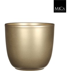 Tusca pot rond goud h18,5xd19,5 cm