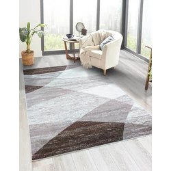 Verona Modern Bruin / Beige vloerkleed - - 160 X 230 CM