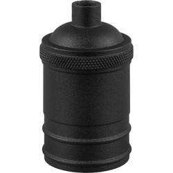 DIY lamphouders - Lamponderdelen - ø4.5 x 7.5 cm - E27 - Black - Cilinder - Ontworpen voor Hanglampen, Wandlampen