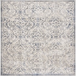 Safavieh Traditional Indoor Woven Area Rug, Brentwood Collection, BNT810, in Light Grey & Blue, 201 X 201 cm