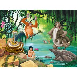 Disney fotobehang Jungle Boek groen, blauw en beige - 360 x 270 cm - 600592