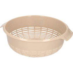 Kunststof keuken vergiet van 23 x 9 cm taupe - Vergieten