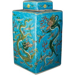 Fine Asianliving Chinese Gemberpot Handgeschilderd Porselein Draak