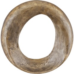 PTMD Wandpaneel Daweson - 70x7x70 cm - Aluminium - Messing