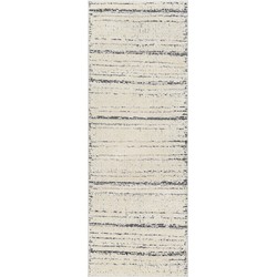 Modern Scandinavisch Loper Gang MYRIAM - Ivoor/Grijs - 80x220 cm