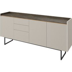 Meubella - Dressoir Linq - Beige - 192 cm