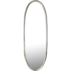 PTMD Limera Brass Alu Oval Mirror Irregular Border L