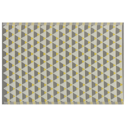 HISAR - Outdoor kleed - Grijs - 120 x 180 cm - Polypropyleen