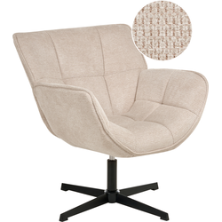 TRYSNES - Fauteuil - Zwart/Wit - Polyester