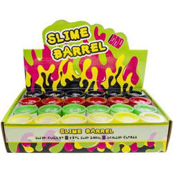 Decopatent 24 STUKS Gekleurd Mini Slijm in olie vat - Slime Barrel - Slijm Putty - Uitdeelcadeaus - Traktatie Uitdeelcadeautjes voor kinderen - Grabbelton - School - Kinderfeestje - Speelgoed Trakteren - Grabbelton Traktaties Cadeautjes