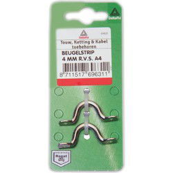 Beugelstrip 5mm rvs 2st