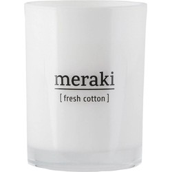 Meraki Geurkaars Fresh Cotton wit groot