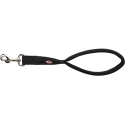 TRIXIE HONDENRIEM PREMIUM KORTHOUDER ZWART 37X2,5 CM