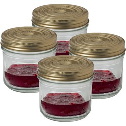 10x Luchtdichte weckpotten transparant glas 500 ml - Weckpotten