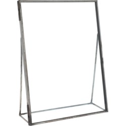 QUVIO Fotolijst - Metaal - Glas - Antraciet - 15.5 x 20 cm