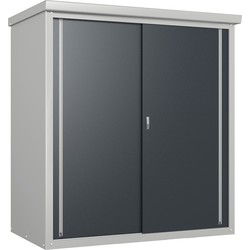 Metalen Tuinkast Trimetals Guardian TM03000 Grijs | 98x172x187 cm Incl. 2 planken