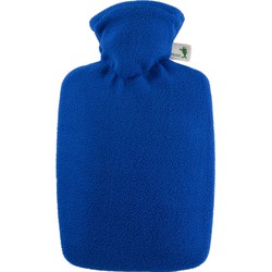 Warm water kruik blauw 1,8 liter fleece hoes - Kruiken
