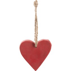 Hangers hart hout 7x1x7 cm (6)