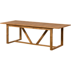 WOOOD Beaver Tuintafel - Teak - Naturel - 75x240x90