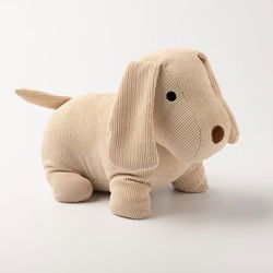 Textino LOWE - Deurstopper 25x13x17 cm hond - Bleached Sand - beige - Textino