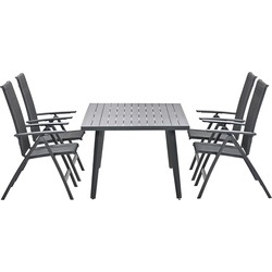 Garden Impressions Santana tuinset 5-delig - Sendai tafel 170x100xcm