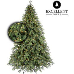 Kerstboom Excellent Trees® LED Kalmar 240 cm met Verlichting - Luxe - 610 Lampjes ⌀157cm - ↕240cm