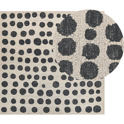 HAVRAN  - Vloerkleed - Lichtbeige - 200 x 200 cm - Wol
