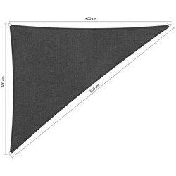 Shadow Comfort 90 graden driehoek 3x4x5m Carbon Black