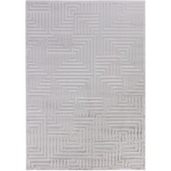 Cara vloerkleed - Cubico Modern Japandi - Zilver - 240 X 340 CM