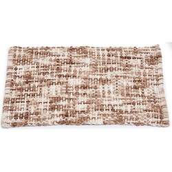 Badmat/badkamerkleed bruin 52 x 73 cm rechthoekig - Badmatjes