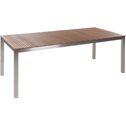 Beliani VIAREGGIO - Tuintafel-Lichte houtkleur-FSC® gecertificeerd teakhout