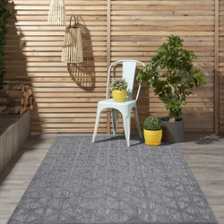 Caprenia Buitenkleed Donkergrijs vloerkleed - Indoor & Outdoor - 100 X 200 CM