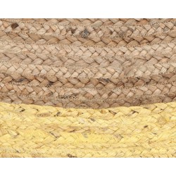 Vloerkleed Rond - Natuel/Geel - Ø150cm - Vloerkleed Jaipur
