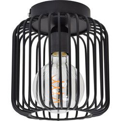 Urban Interiors Wiro plafondlamp - Zwart - Metaal - 20x18
