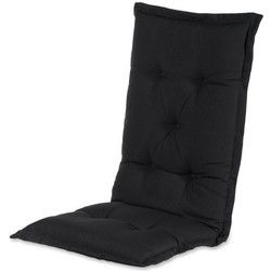 Hoge rug donkergrijs 123x50x9 cm Havana